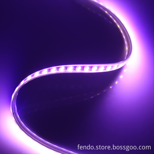 220V SMD 5050 RGB LED Strip Light, 96 Leds, PVC Cover, Waterproof IP65, Flexible